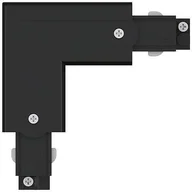 Akcesoria do oświetlenia - Paulmann ProRail3 łącznik L uziem zewn Czarny 230V metal/tworzywo sztuczne 3-faz PL91374) PL91374 - miniaturka - grafika 1