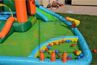 Basenowe centrum zabaw Sharks vodní skluzavka Oasis 7v1 BA022 - Baseny ogrodowe - miniaturka - grafika 8