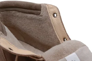 Badura Trzewiki zimowe 4229-089 Beżowe ocieplane Trapery 26076 - Buty zimowe męskie - miniaturka - grafika 5