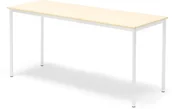 Meble do szkół i przedszkoli - AJ Produkty Stół BORS, 1800x700x900 mm, laminat brzoza, biały - miniaturka - grafika 1