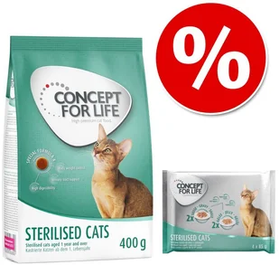 Concept for Life Sterilised Cats 0,4 kg chicken - Sucha karma dla kotów - miniaturka - grafika 2