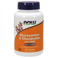 Witaminy i minerały dla sportowców - Now Foods Glucosamine & Chondroitin z MSM - (180 kap) 8D12-972EE - miniaturka - grafika 1
