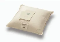 Poduszki - AMZ Poduszka puchowa Organic Cotton Rozmiar 50x60 Poduszka 1-komorowa Kolor naturalny kremowy - miniaturka - grafika 1