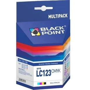 Black Point LC123 CMYK Multipak 4 zamienniki tusze do Brother DCP J132W, J152W, J552DW, J752DW, J4110DW MFC: J470DW, J4410DW, J4510DW, J4610DW, J4710 BPBLC123CMYK - Tusze zamienniki - miniaturka - grafika 2