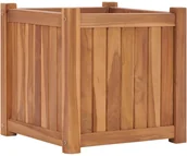 Donice - vidaXL Podwyższona donica 40x40x40 cm, lite drewno tekowe - miniaturka - grafika 1