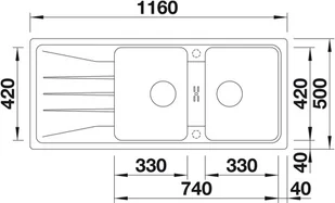 Blanco SONA 8S TARTUFO 519705 - Zlewozmywaki - miniaturka - grafika 6