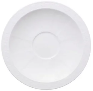 Villeroy Boch - White Pearl Spodek do filiżanki śniadaniowej średnica: 18 cm (10-4389-1250) - Talerze - miniaturka - grafika 2