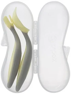 B.Box Pierwsze sztućce do nauki jedzenia Gelato Banana Split | PONAD 10 TYŚ PRODUKTÓW W ATRAKCYJNYCH CENACH | SZYBKA - Sztućce dla dzieci - miniaturka - grafika 2