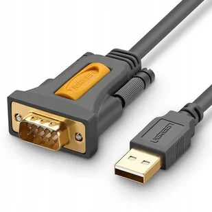 Ugreen Ugreen kabel przejściówka adapter USB - RS-232 (męski) 1 m czarny (CR104 20210) CR104 20210 - Adaptery i przejściówki - miniaturka - grafika 2