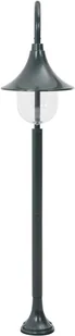 vidaXL Lampa ogrodowa na słupku, 120 cm, E27, aluminium, ciemnozielona - Lampy ogrodowe - miniaturka - grafika 3