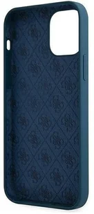 Guess GUHCP12SLSLMGBL iPhone 12 mini 5,4" niebieski/blue hardcase Metal Logo Script GUE001068 - Etui i futerały do telefonów - miniaturka - grafika 8