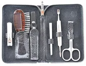 Akcesoria do paznokci - Pfeilring manicure-etui "Argentina" ze skóry bydlęcej, 6-częściowy Niklowo wypełnienia (pilnik do paznokci, pęsety, podwójny instrument, obcinacz do paznokci, nożyczki do kombi, szczotka do brody), cz 194510300 - miniaturka - grafika 1