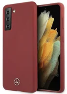 Etui i futerały do telefonów - Mercedes MEHCS21MSILRE S21+ G996 czerwony/red hardcase Silicone Line - miniaturka - grafika 1