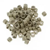 Pozostałe akcesoria fryzjerskie - Allepaznokcie Mikroringi z silikonem do przedłużania włosów 6 mm kolor Nr 11 woreczek 100 szt - miniaturka - grafika 1