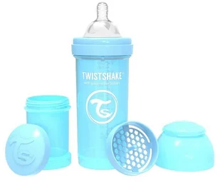 Vital Innovations bidon Twist Shake Anti-kolka, 260 ML  niebieski (78256) - Shakery i bidony sportowe - miniaturka - grafika 2