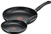 Zestawy garnków i patelni - Tefal przycisk patelnia zestaw 20/28 cm, -częściowy zestaw Pack A157B244 - miniaturka - grafika 1