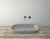 Umywalki - Catalano 175AGRLXCS UMYWALKA STAWIANA LUB WPUSZCZANA W BLAT 75X40 SZARY MATOWY CEMENTO SATIANTO - miniaturka - grafika 1