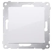 Wyłączniki światła i elektryczne - Kontakt Kontakt_Simon Przycisk pojedynczy zwierny bez piktogramu (moduł) 16AX. 250V. zaciski śrubowe biały DP1A.01/11 - miniaturka - grafika 1