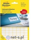Etykiety samoprzylepne i bloki etykiet - Avery Zweckform zweckform Mini etykiety w arkuszach do opisywania ręcznego 16 x 9mm białe 2646 sztuk - miniaturka - grafika 1