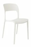 Fotele i krzesła biurowe - D2.Design Krzesło Flexi białe 40536 - miniaturka - grafika 1