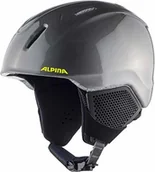 Kaski narciarskie - Alpina Unisex - dziecięcy kask narciarski CARAT LX, charcoal-neonowy, 51-55 cm A9081235 - miniaturka - grafika 1
