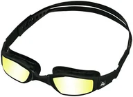 Pływanie - Aqua Sphere PHELPS Okularki pływackie NINJA Black Yellow Mirror - miniaturka - grafika 1