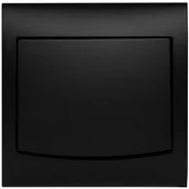 Gniazdka elektryczne - Berker pojedynczy Vega czarny P-1V.CZ - miniaturka - grafika 1