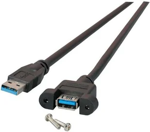 EFB-Elektronik Elektronik GmbH USB3.0 przedłużacz A-A, gniazdo do zabudowy, 0,5 m, czarny, Classic, K5265SW.0,5 - Kable USB - miniaturka - grafika 2