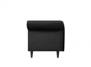 Beliani Szezlong welurowy prawostronny czarny LUIRO - Szezlongi - miniaturka - grafika 8