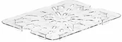 Wyposażenie lokali gastronomicznych - Cambro Inzet 1/2 GN 20CWD-135 Clear DM731 - miniaturka - grafika 1