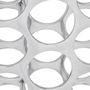 vidaXL Stojak na wino, 27 butelek, aluminium srebrny - Stojaki na wino - miniaturka - grafika 3