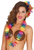 Dodatki do strojów karnawałowych - Guirca Naszyjnik hawajski wielokolorowy - 1 szt. - miniaturka - grafika 1