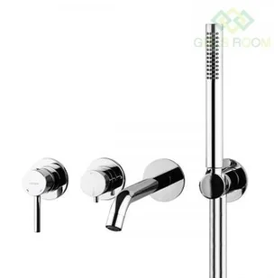 Oltens Molle bateria wannowo-prysznicowa kompletna wolnostojąca chrom - Baterie wannowe i prysznicowe - miniaturka - grafika 6