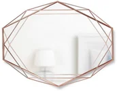 Lusterka do makijażu - CM Umbra Umbra Prisma Arame 56,5 X 42,5 Miedziane Lustro Dekoracyjne Szklane W Metalowej Ramie - miniaturka - grafika 1