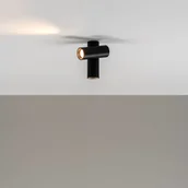 Lampy sufitowe - Milan Iluminación Haul lampa sufitowa LED 2-punktowa, czarna - miniaturka - grafika 1