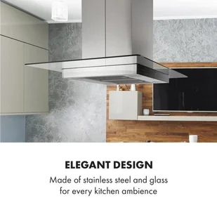 Klarstein Aurelia 90 Srebrny (CGCH5-Aurelia) - Okapy kuchenne - miniaturka - grafika 8