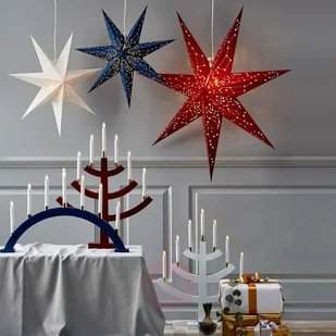 Best Season Galaxy - dekoracyjna papierowa gwiazda, niebieska - Ozdoby bożonarodzeniowe - miniaturka - grafika 2