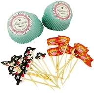 Formy do ciast - Fackelmann zestaw dekoracyjny na babeczki/muffinki "Piraci", wielobarwny 42859_- - miniaturka - grafika 1