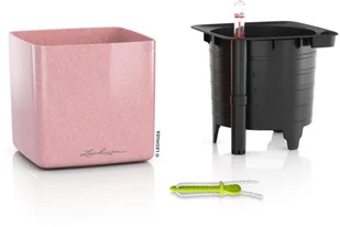 Lechuza Donica stołowa CUBE Glossy 14 ALL-IN-ONE, róż, wysoki połysk - Donice - miniaturka - grafika 7