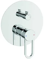 Baterie wannowe i prysznicowe - Laveo natryskowa podtynkowa ASTA chrom BAS_00PD - miniaturka - grafika 1