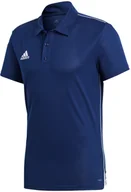 Piłka nożna - Adidas KOSZULKA CORE18 POLO granatowa CV3589 CV3589 - miniaturka - grafika 1