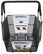 Koszyki rowerowe - Basil Unisex koszyk na rower dla dorosłych, czarny, 45 cm x 33 cm x 24 cm 8715019112270 - miniaturka - grafika 1