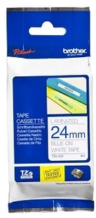 Brother Taśma 24mm BLUE ON WHITE - Akcesoria do kas i terminali - miniaturka - grafika 2