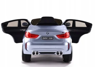 Auto na Akumulator Bmw X6 Srebrny Lakierowany - Pojazdy elektryczne dla dzieci - miniaturka - grafika 3