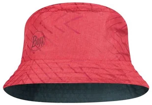 Buff Kapelusz Travel Bucket Hat Collage Red-Black - Czapki i chusty sportowe damskie - miniaturka - grafika 6
