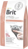 Sucha karma dla kotów - Brit VET Brit Veterinary Diet Renal Egg&Pea Sucha Karma dla kota op 2kg - miniaturka - grafika 1