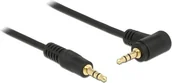 Kable - Delock Kabel Klinkekabel 3,5mm - 3,5mm 90 St/St 1.00m schwarz - 83754 - miniaturka - grafika 1