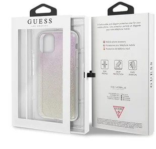 Guess Obudowa dla telefonów komórkowych Glitter Gradient pro iPhone 11 Pro GUHCN58PCUGLG Różowy - Etui i futerały do telefonów - miniaturka - grafika 4