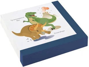 Amscan Serwetki Happy Dinosaur 33x33cm 20 szt. 9903973 - Urodziny dziecka - miniaturka - grafika 2