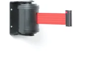 Wyposażenie miejsc publicznych - AJ Taśmowy system wygradzający 180° L 4500 mm czarny czerwona taśma 312473 - miniaturka - grafika 1